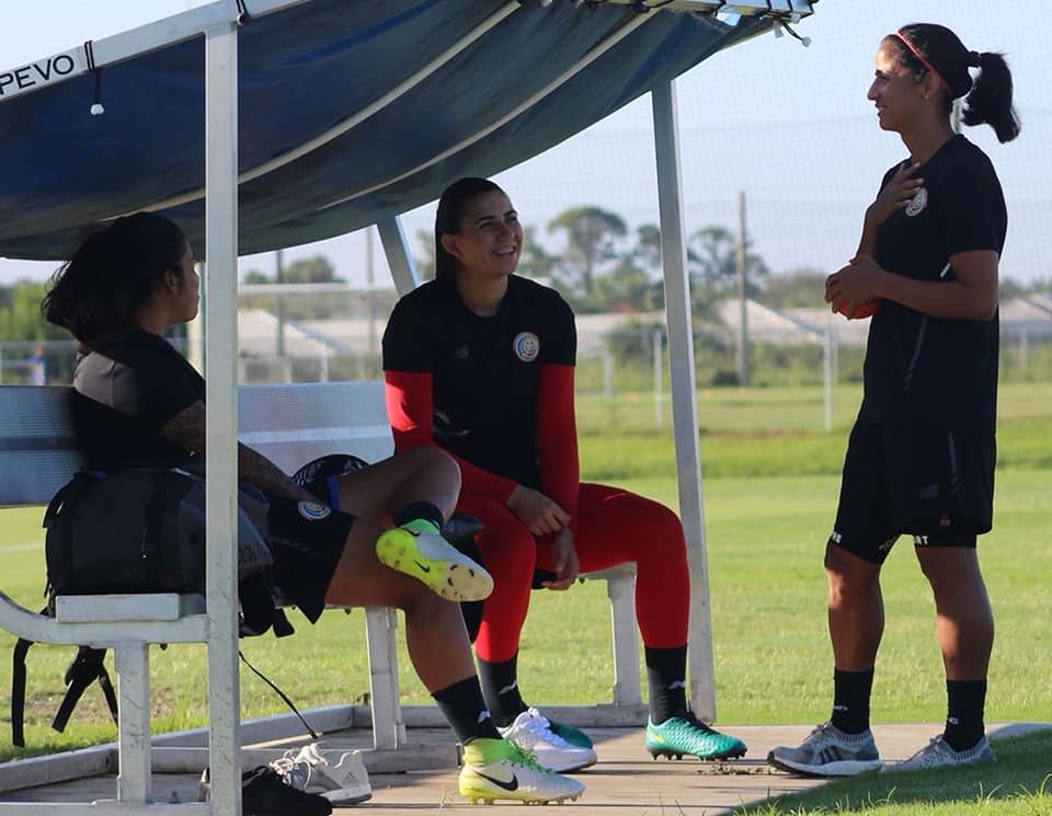 Arquera Daniela Solera en concentraci&oacute;n con la Selecci&oacute;n Costa Rica Femenina.
