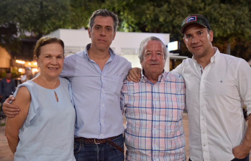 Cocoi Motta, Sergio Vanegas, Cheo Motta y Tiago Motta.