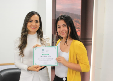 Yadira Rojas, Secretaria de Salud Municipal y Yurani Collazos.