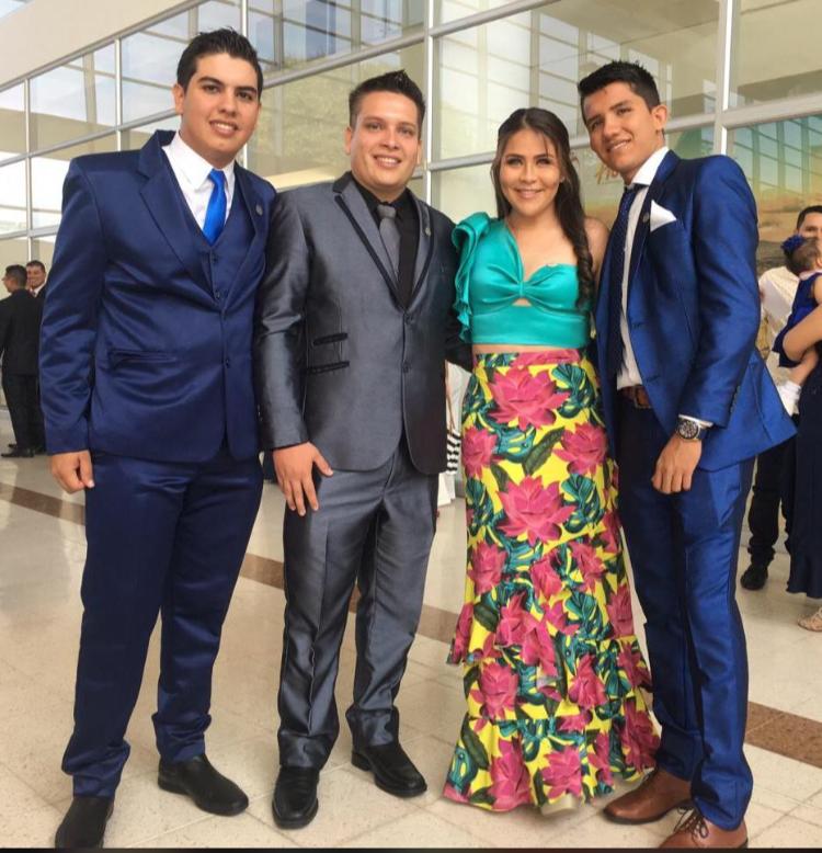 Duvan Laguna Camacho, Felipe Bonilla Rivera,  Daniela Tovar Mayor y  Cristián Cuellar Rojas.