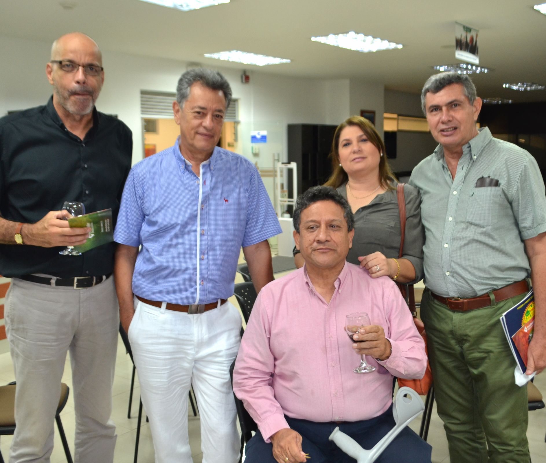 Ferney Díaz, Mario Ayerbe, Ana María Tovar, Mario Camacho y Carlos Gómez.