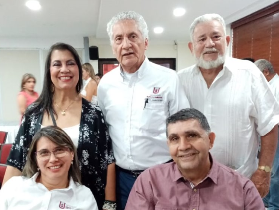 Sandra Fernández, Alfonso Manrique, Luis Eduardo Rivera, Nohora Constanza de lozano, vicerrectora USCO y Álvaro lozano.