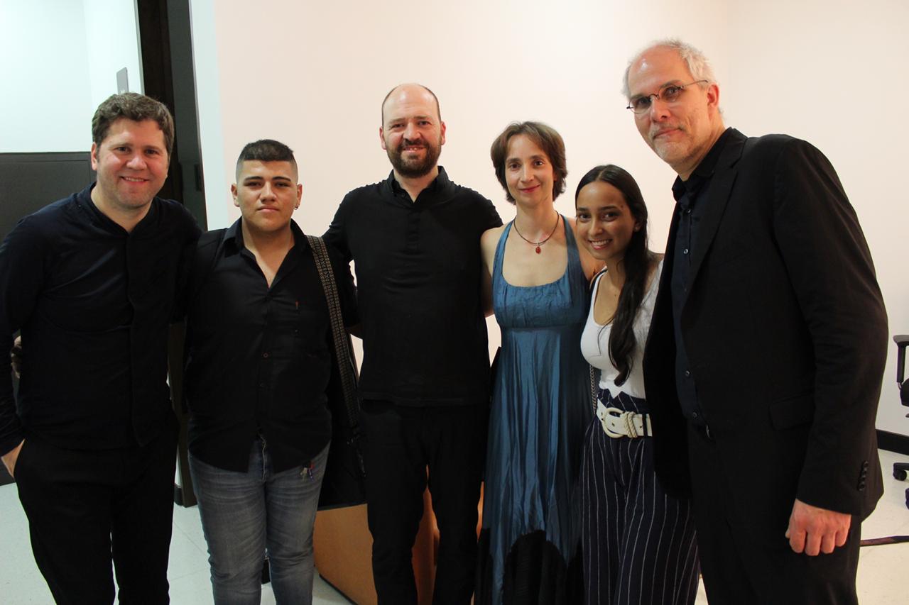 Cuarteto Casals, con docentes de batuta.