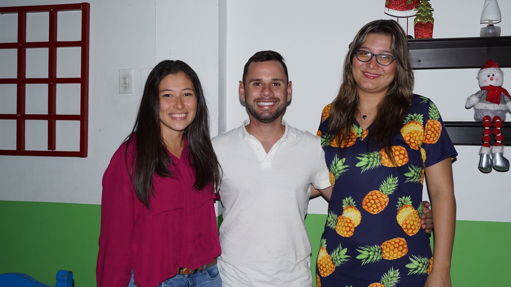 Adriana Roa, Santiago Pérez y Naudy Rubiano.