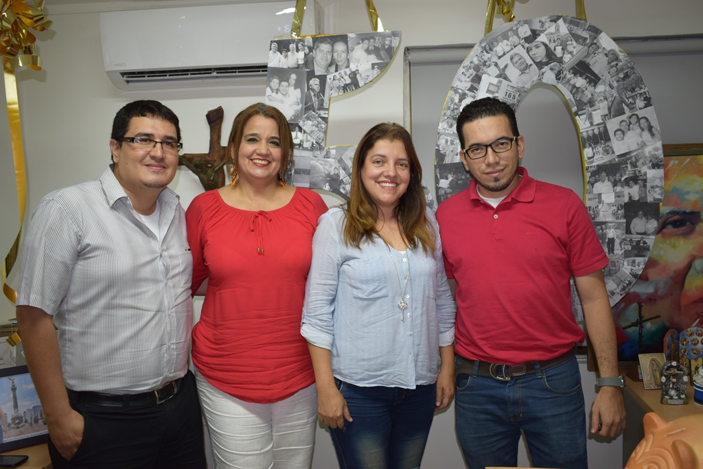 Alejandro Medina, María Cristina Téllez, María Elena Durán y Pablo Hernández.