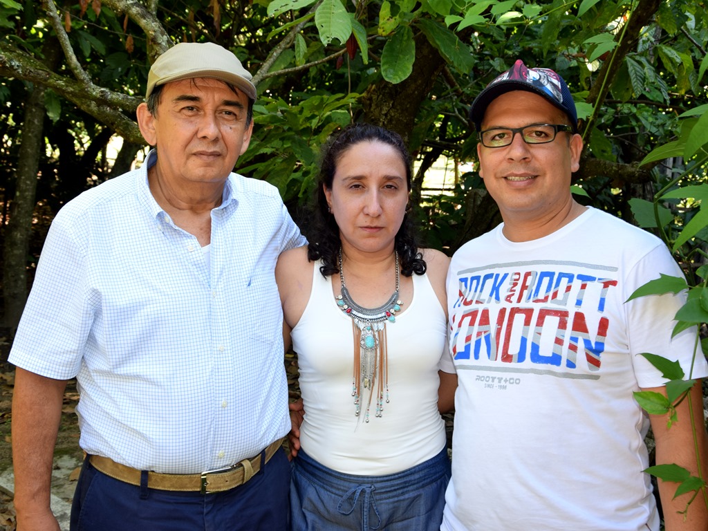 Jairo Rodríguez, Jenny Manzano y Miguel González.