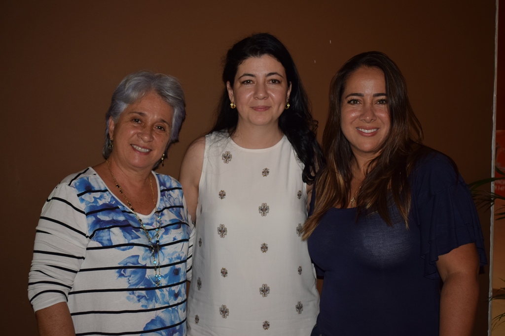 Mela Solano, la cumpleañera y María Clemencia Perdomo.