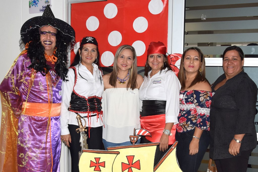 Milton Fonseca,  Damaris Medina, Adriana Victoria, Olga Cuéllar, Deicy García y Elizabeth Polanco.
