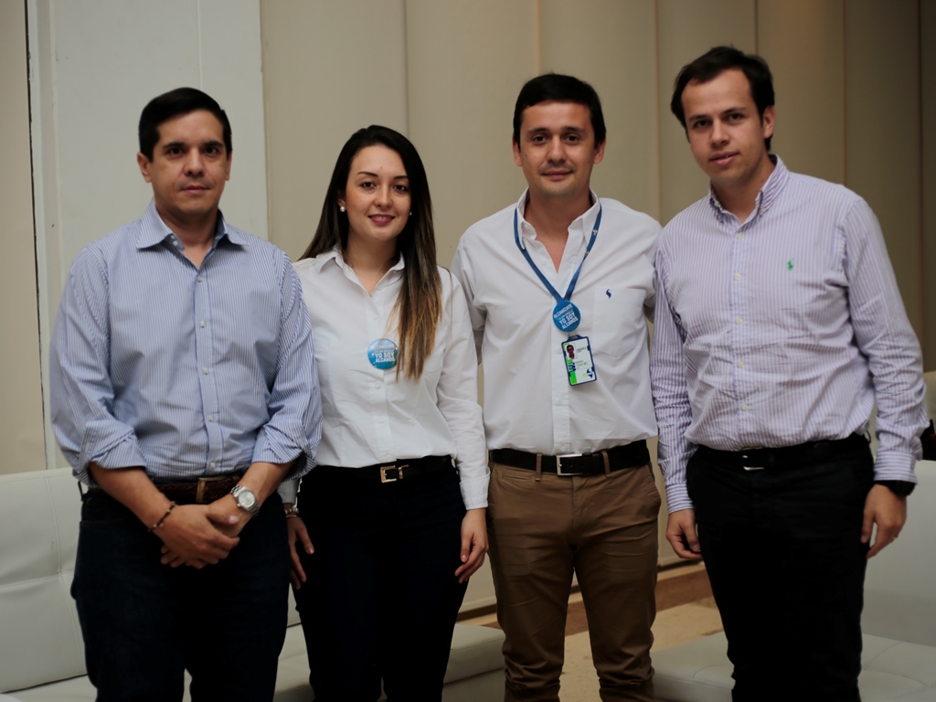 Ramiro Charry, Felipe Parra, Natalia González y Andrés Sarmiento.
