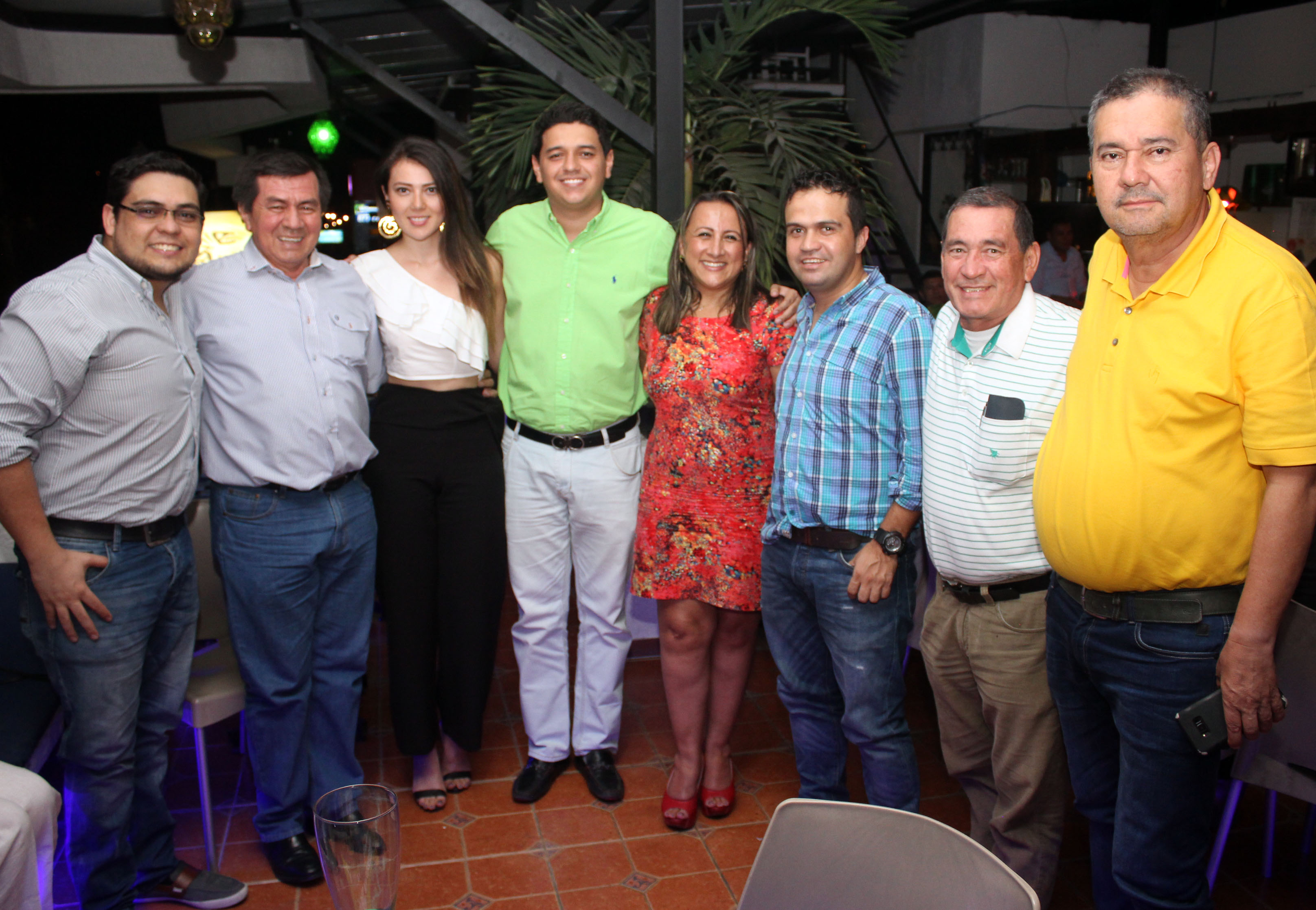 Ricardo Murcia,  Carlos Alirio Esquivel, Alejandra Perdomo, José Eustacio, Sandra Milena Hernández, Mauricio Parra, Julio Cesar Díaz y Orlando Ibagón.