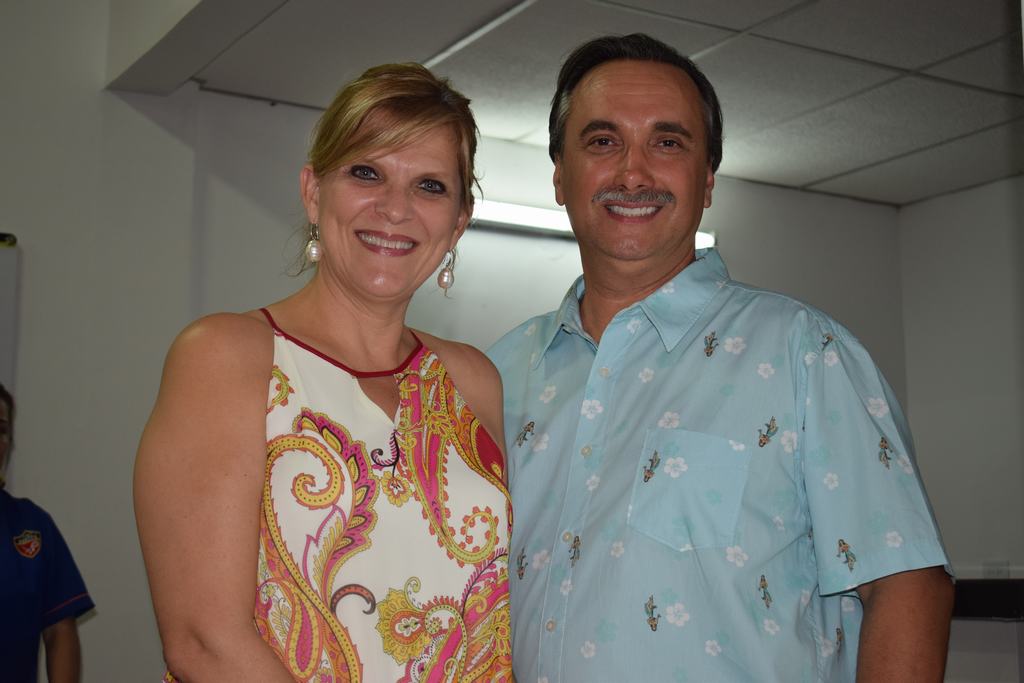 Vicky Díaz y Fernando Solano.