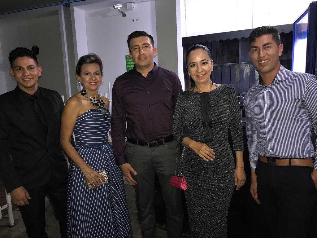 Wander Villalobos, Olga de Cabrera, Julián Quisabony, Luz Ortega y Carlos Grisales.